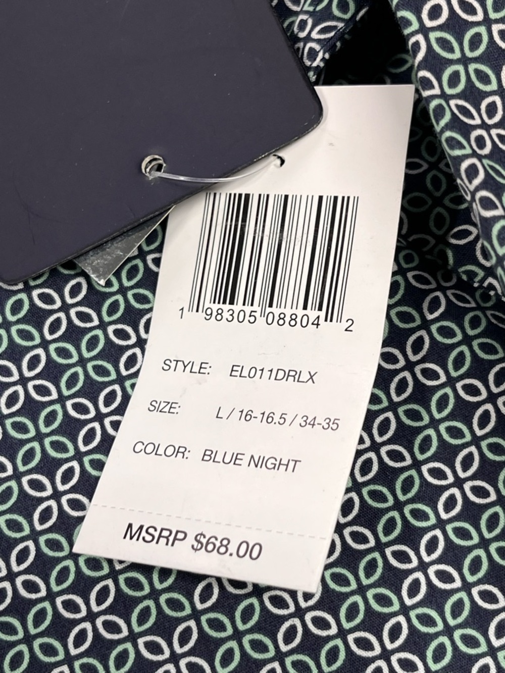 English Laundry Slim Fit | Stretch, Green LS Dress Shirt. Size Large - Picture 11 of 11